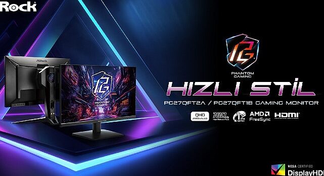 ASRock Yeni 180Hz Yenileme Hızına Sahip Monitörlerini Duyurdu!