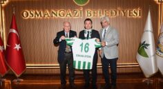 Bursaspor yönetiminden Başkan Aydın’a ziyaret