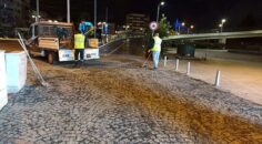 Büyükşehir gece gündüz demeden çalışıyor;  Yol Bakım Timi gece geç saatlerde de yollarda