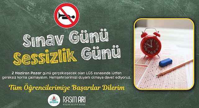 Nevşehir Belediye Başkanı Rasim Arı, hafta sonu Liselere Geçiş Sistemi (LGS) kapsamındaki merkezi sınava girecek öğrencilere başarılar diledi