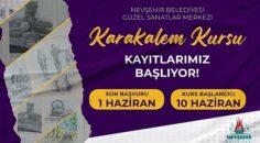 Nevşehir Belediyesi Güzel Sanatlar Merkezi’nde çocuk, genç ve yetişkinler için “Karakalem Resim Kursu” açılacak