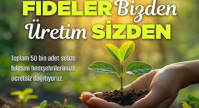 Nevşehir Belediyesi tarafından vatandaşlara çeşitli türde 50 bin sebze fidesi ücretsiz olarak dağıtılacak