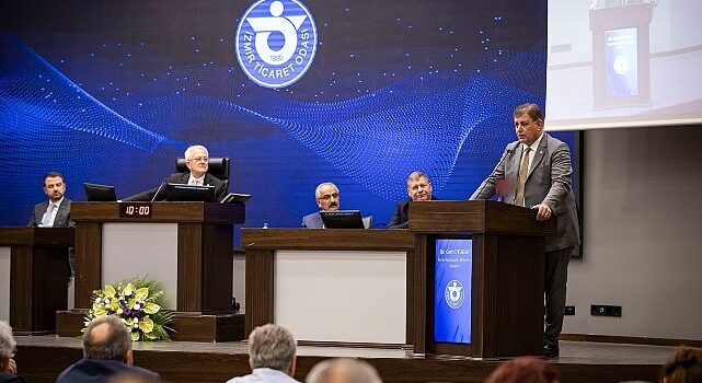 Başkan Tugay İZTO meclis toplantısına katıldı “Bu şehirdeki canlı cansız tüm varlıkların hizmetindeyim”