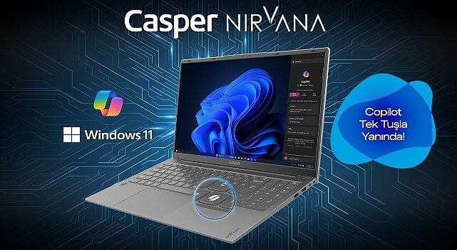 Casper Nirvana X600 dizüstü bilgisayarlarına Microsoft Copilot tuşu ekledi