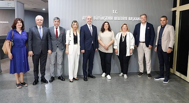 Ege Sanayicileri ve İşinsanları Derneği’nden Özlem Çerçioğlu’na nezaket ziyaretinde bulundu