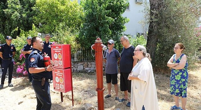 İtfaiye ’den Şövalye sakinlerine eğitim