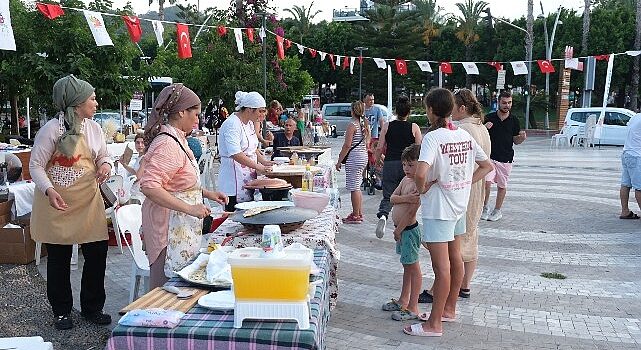 Kemer’de üreten ev hanımları kermesi