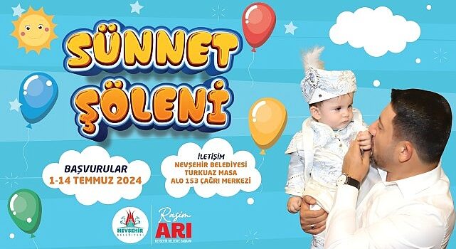 Nevşehir Belediyesi tarafından dar gelirli ailelerin çocukları için düzenlenecek olan Sünnet Şöleni için kayıtları başladı