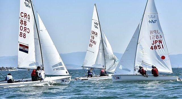 470 Gençler Dünya Şampiyonası başladı; Darıca Balyanoz Koyu’nda yelkenler fora