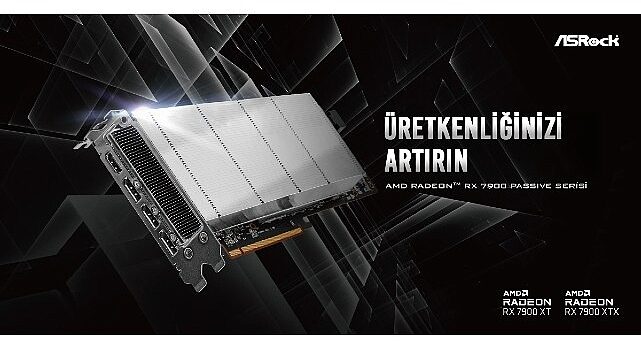 ASRock Fansız Ekran Kartı AMD Radeon™ RX 7900 Passive Serisini Duyurdu