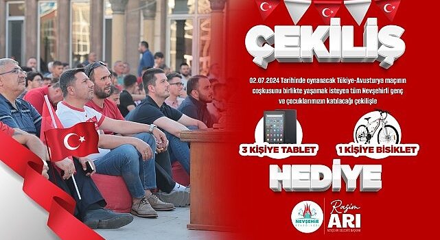 Başkan Arı’dan Milli Maç Öncesi Çocuk ve Gençlere Tablet ve Bisiklet Müjdesi