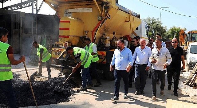 Başkan Turan onarım çalışmalarını sahada inceledi