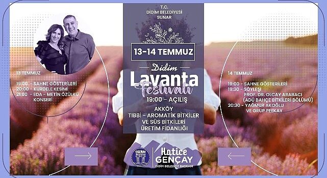 Didim Lavanta Festivali’ne Sayılı Günler Kaldı