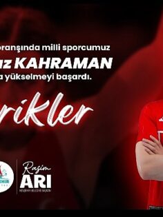 Nevşehir Belediye Başkanı Rasim Arı, Paris 2024 boks branşında son 16 turuna yükselmeyi başaran Nevşehirli milli sporcu Esra Yıldız Kahraman’ı tebrik etti