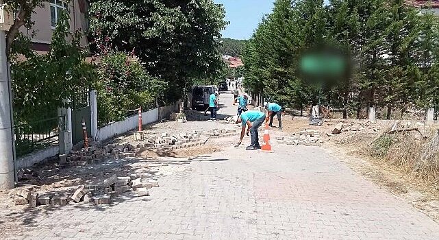 Turizm bölgelerinde parke yollar yenilendi