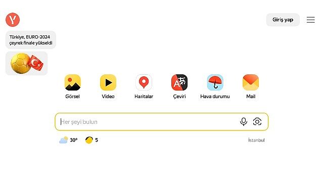 Yandex, Euro 2024’te Çeyrek Finale Kalan Türkiye’yi Tebrik Etti