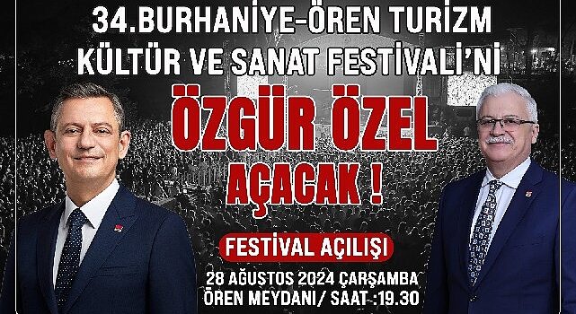 Burhaniye’de Festivali Özgür Özel açıyor