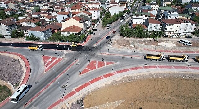 Kaşkaldere Kavşağı’nda son rötuşlar; Büyükşehir’den kent trafiğine bir nefes daha