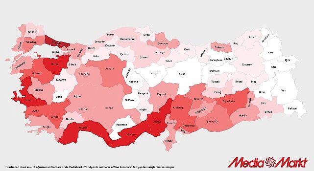 MediaMarkt ‘Türkiye’nin Isı Haritası’nı yayınladı: Klima satışları 3 kattan fazla arttı!