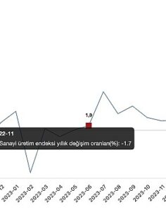 Tüik: Sanayi üretimi yıllık %4,7 azaldı