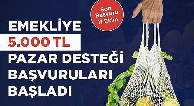 Bakırköy Belediyesi’nin emeklilere pazar desteği başvuruları başladı