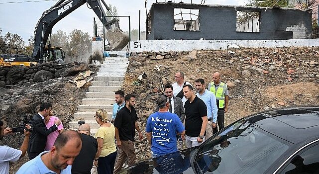 Bornova Belediyesi’nden yangın mağduru aileye destek