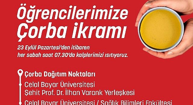 Öğrencilerin Günaydın Çorbası Büyükşehir’den