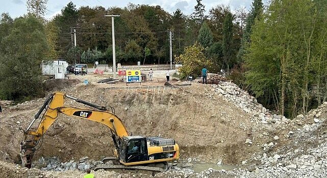 Tatarahmet köprüsünde temel betonu döküldü