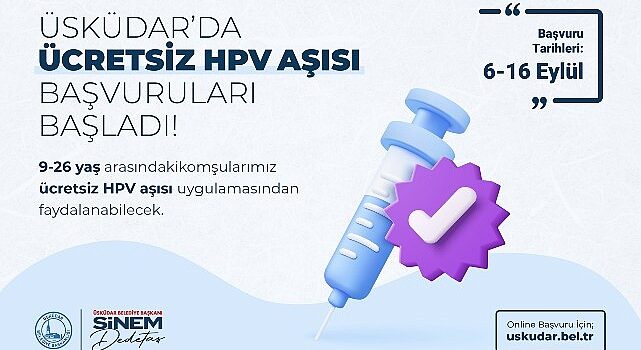 Üsküdar’da Ücretsiz HPV Aşısı İçin Başvurular Başladı