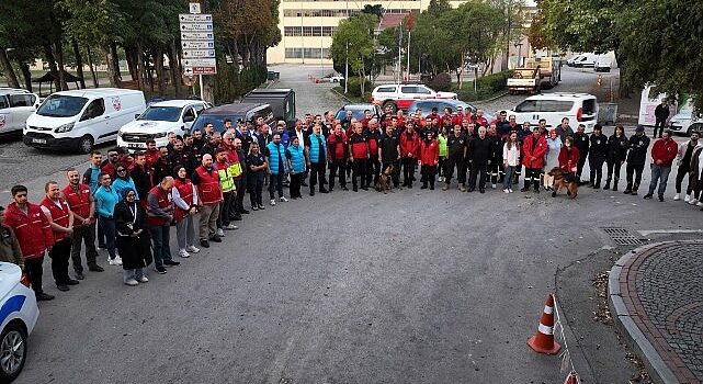 Kocaeli’den Söğüt’e afet tatbikatı konvoyu