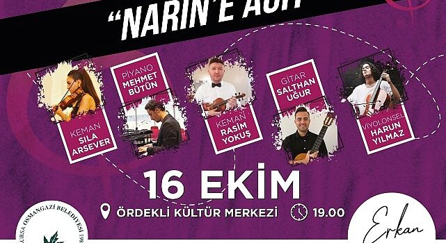 Oda Orkestrası Konseri, Narin’e Ağıt temasıyla gerçekleştirilecek