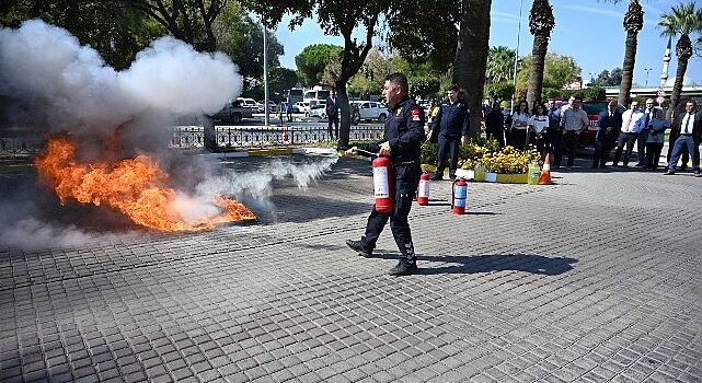 Salihli Belediyesi’nden Yangın Tatbikatı